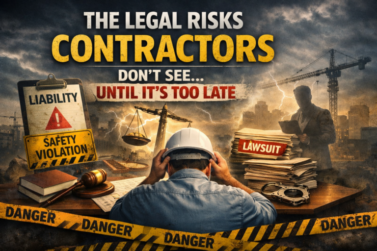 legal risk for contrcators