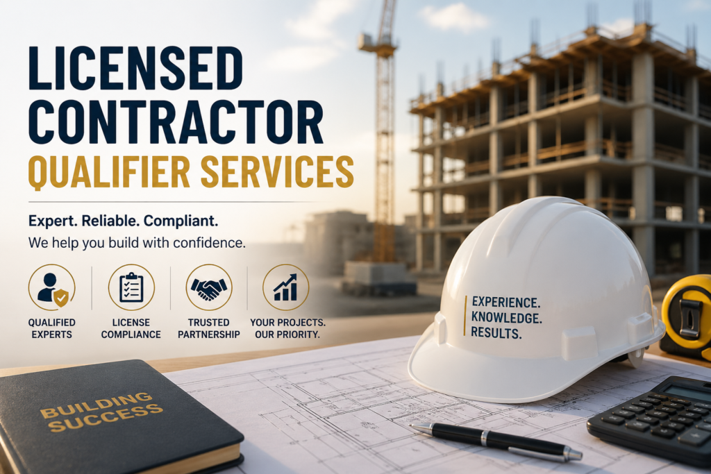 Licensed Contractor Qualifier Services