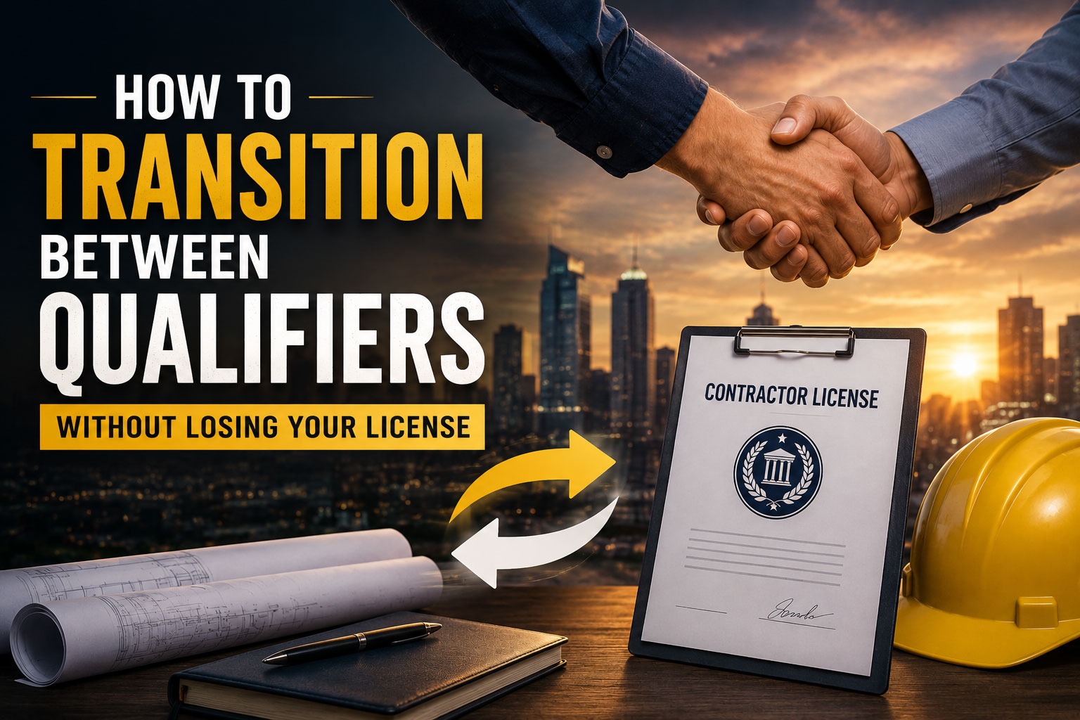 How to transition qualifier transition, with licensing paperwork